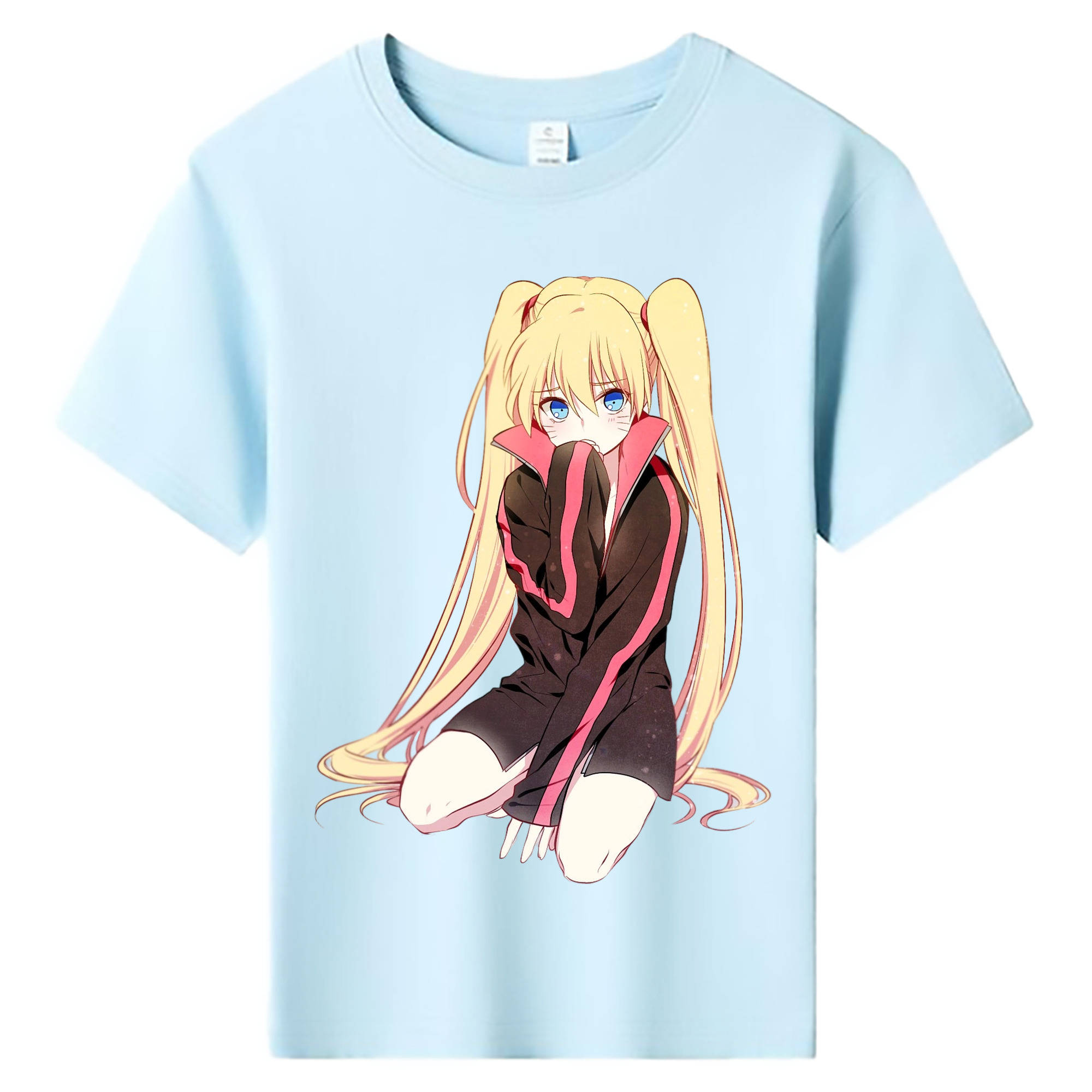 （画像用） NARUTO -ナルト- うずまき ナルト Uzumaki Naruto 綿100％キッズTシャツ（フロントプリント）